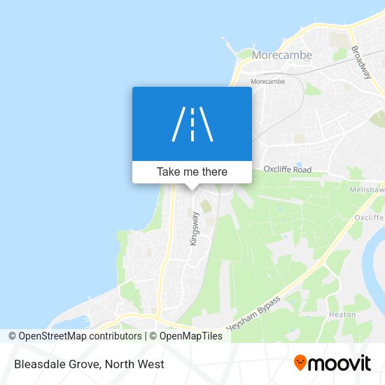 Bleasdale Grove map