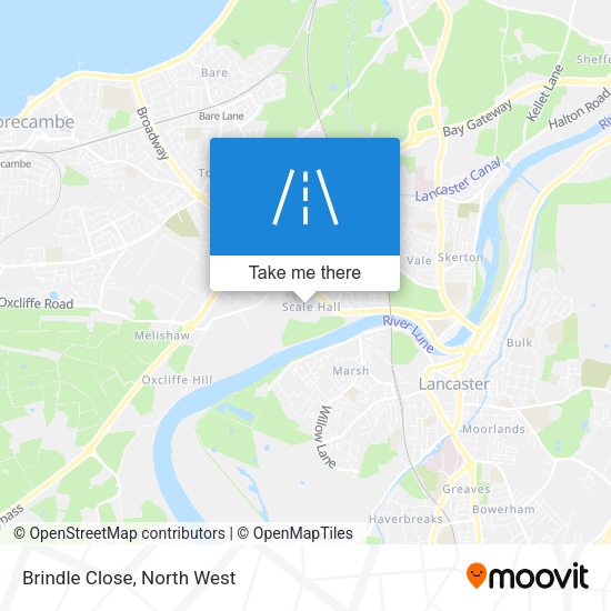 Brindle Close map