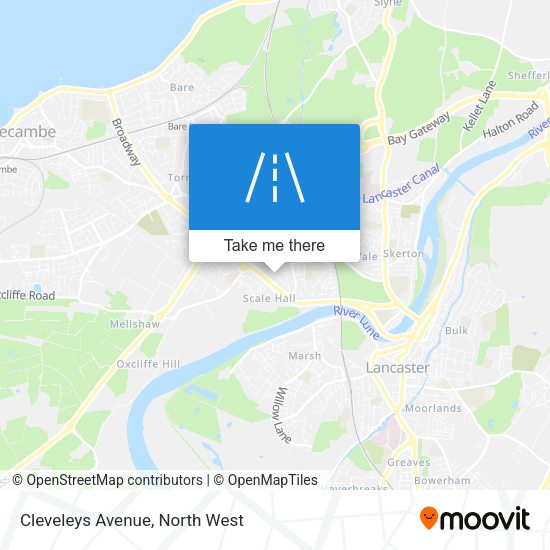 Cleveleys Avenue map
