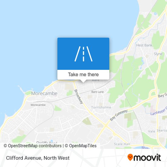 Clifford Avenue map