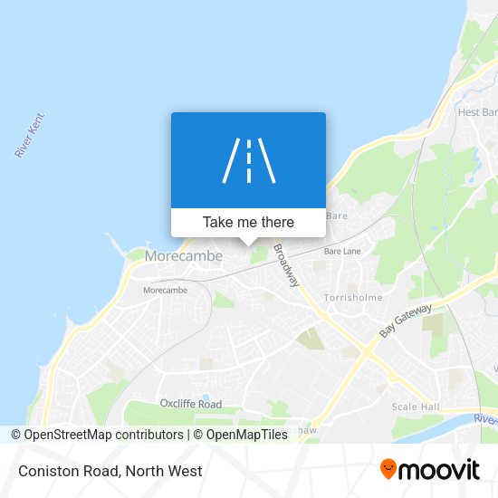 Coniston Road map