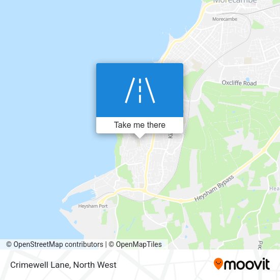 Crimewell Lane map
