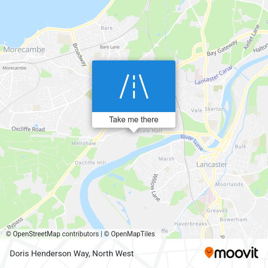 Doris Henderson Way map