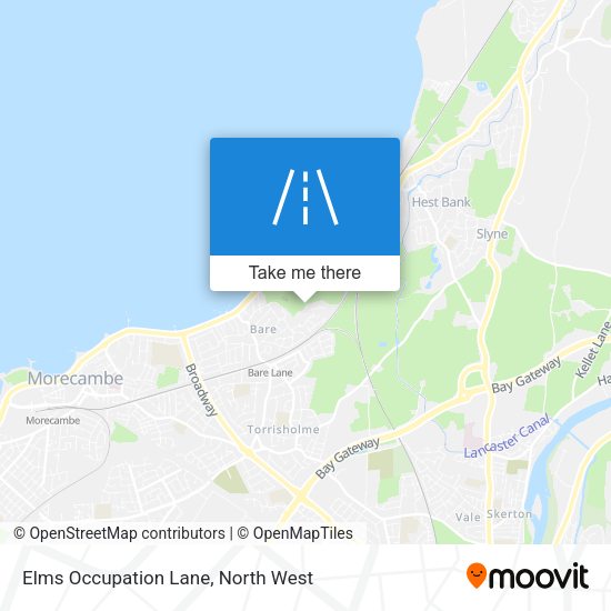 Elms Occupation Lane map