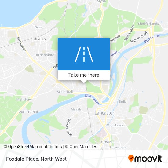 Foxdale Place map
