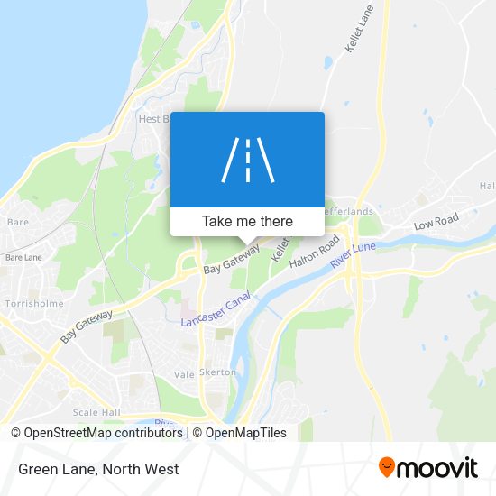 Green Lane map