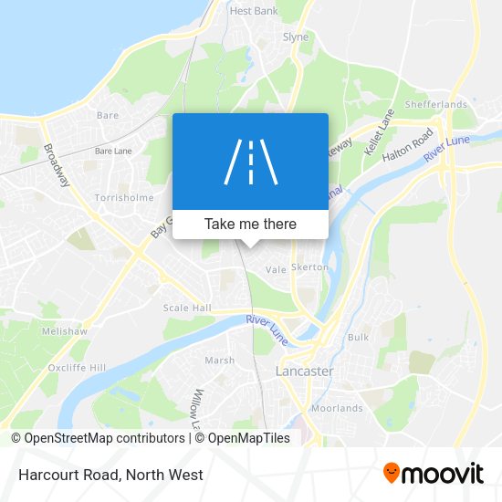 Harcourt Road map