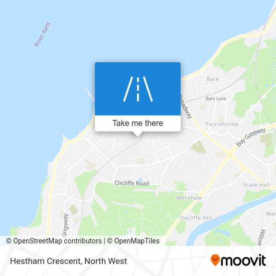 Hestham Crescent map