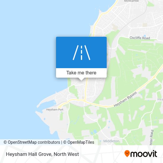 Heysham Hall Grove map