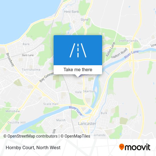Hornby Court map