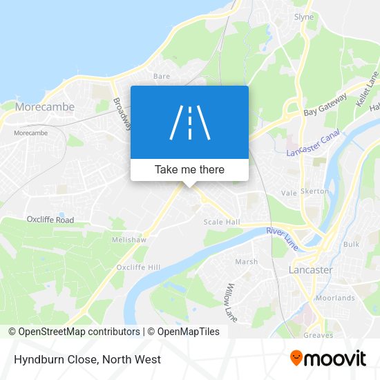 Hyndburn Close map