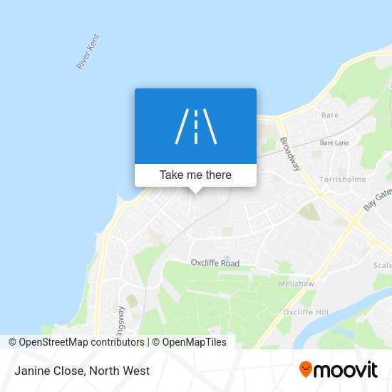 Janine Close map