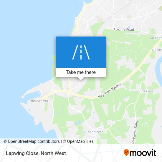 Lapwing Close map