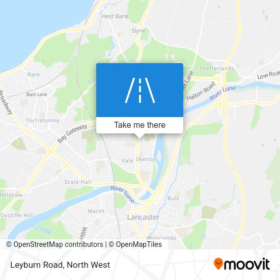 Leyburn Road map
