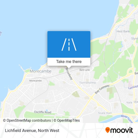 Lichfield Avenue map