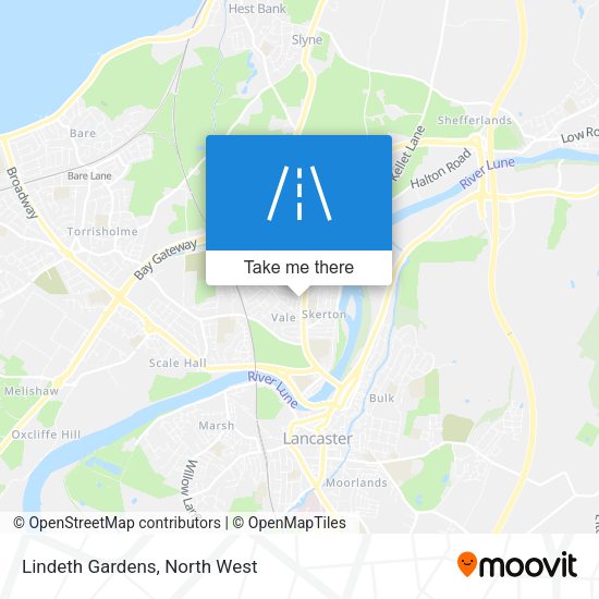 Lindeth Gardens map