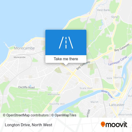 Longton Drive map