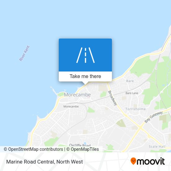 Marine Road Central map
