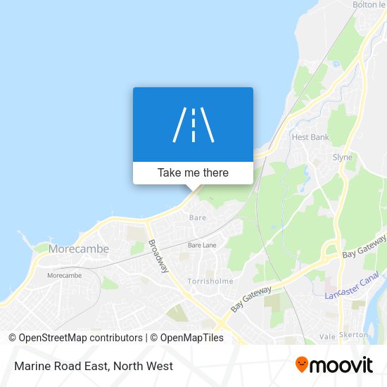 Marine Road East map