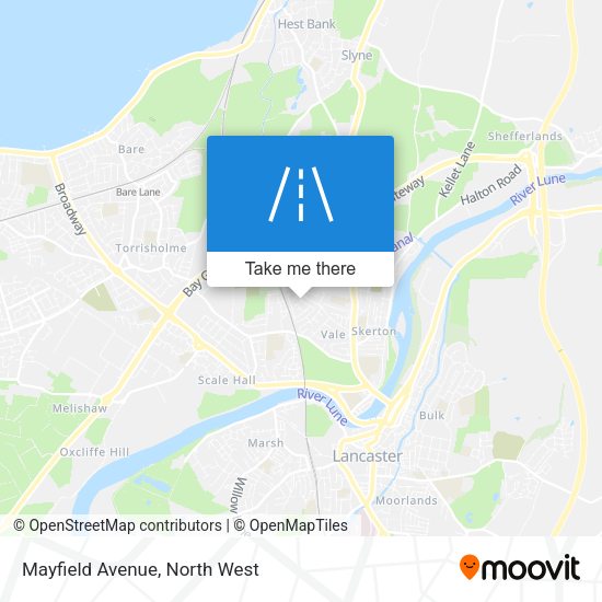 Mayfield Avenue map