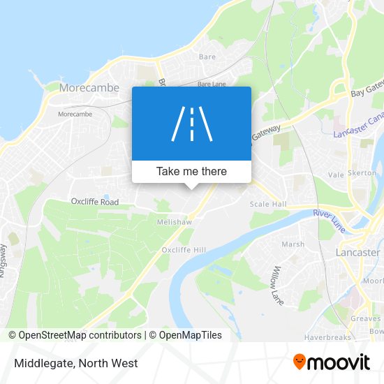 Middlegate map