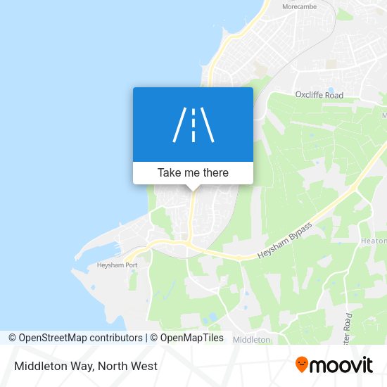 Middleton Way map