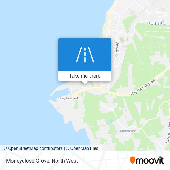 Moneyclose Grove map