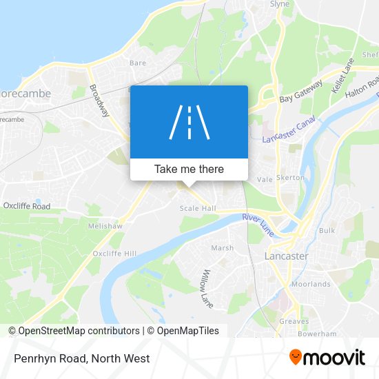 Penrhyn Road map