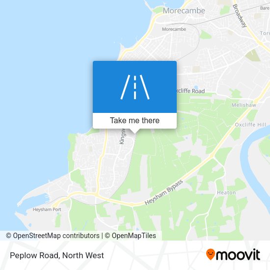 Peplow Road map