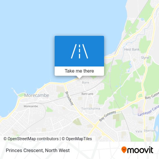 Princes Crescent map