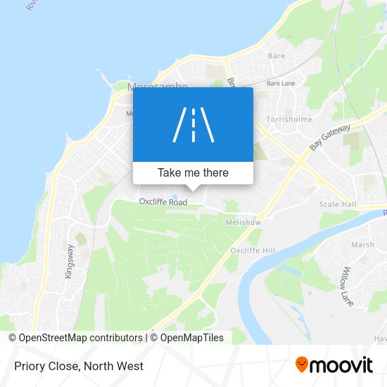Priory Close map
