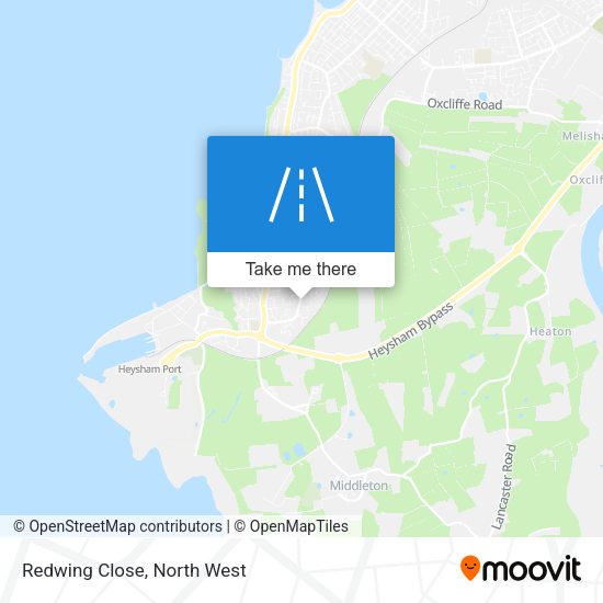Redwing Close map