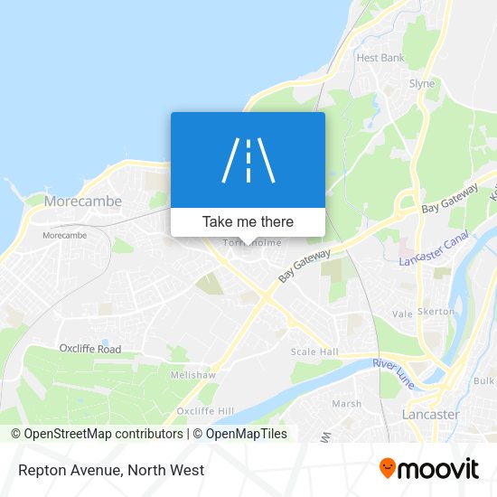 Repton Avenue map