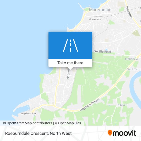 Roeburndale Crescent map