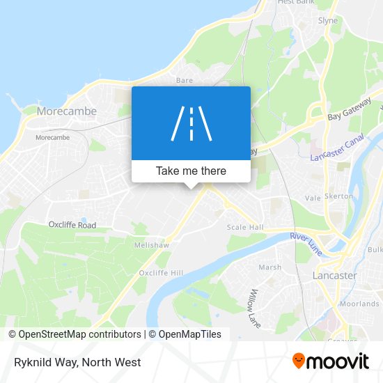 Ryknild Way map