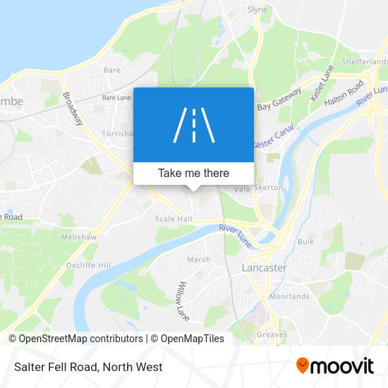 Salter Fell Road map