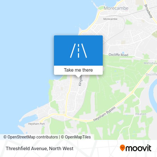 Threshfield Avenue map