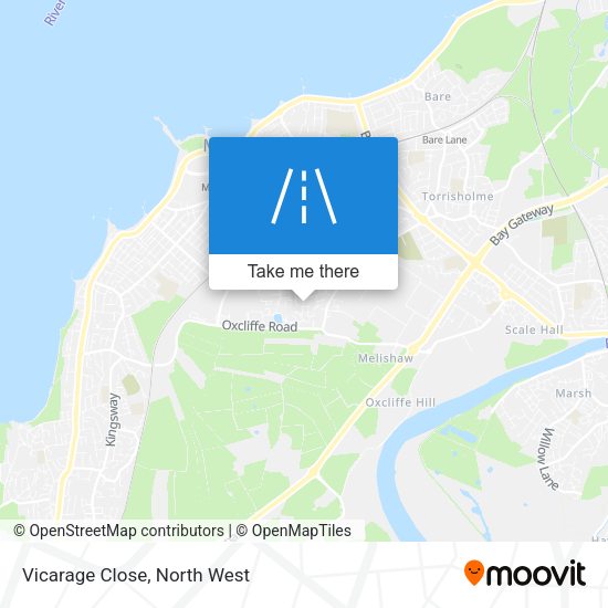 Vicarage Close map