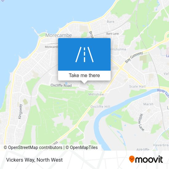 Vickers Way map