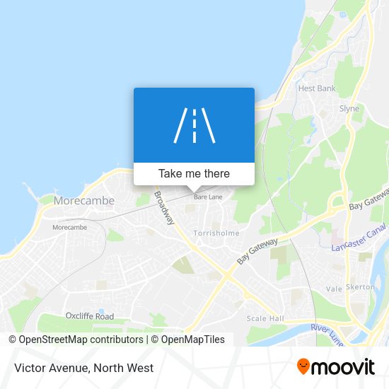 Victor Avenue map