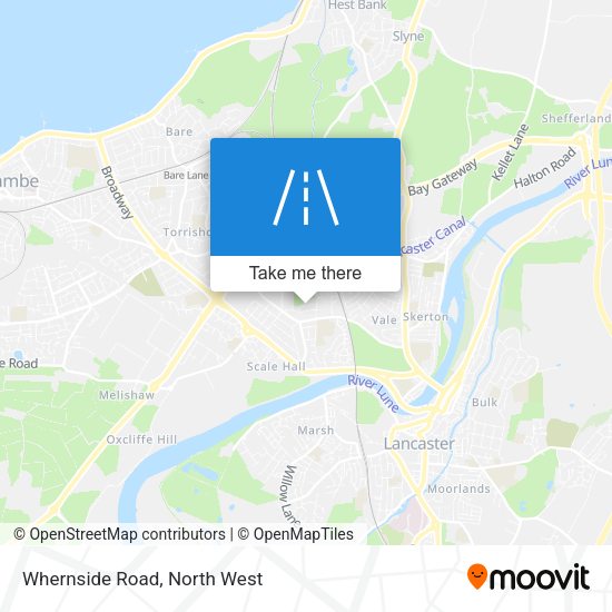 Whernside Road map