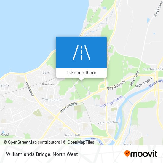 Williamlands Bridge map