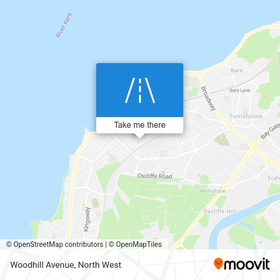 Woodhill Avenue map