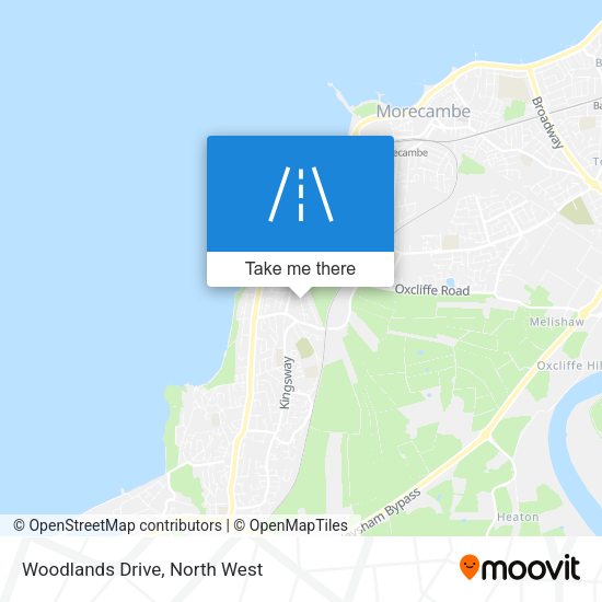 Woodlands Drive map