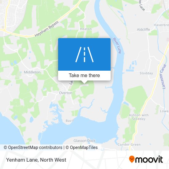 Yenham Lane map