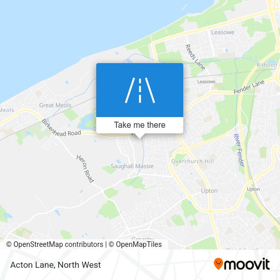 Acton Lane map