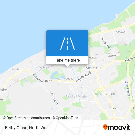 Belfry Close map