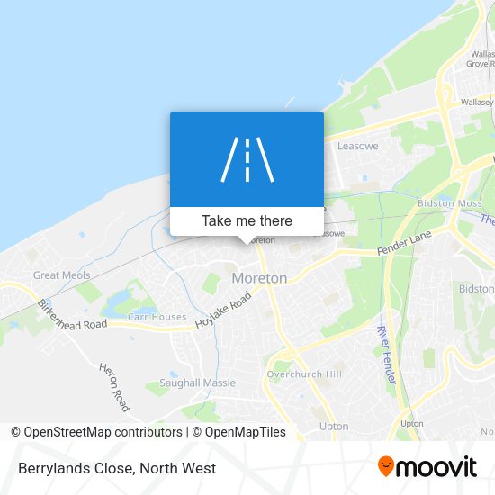 Berrylands Close map