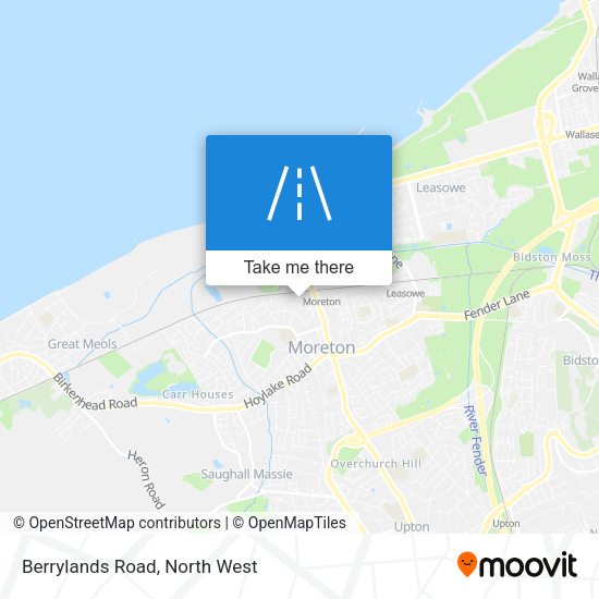 Berrylands Road map