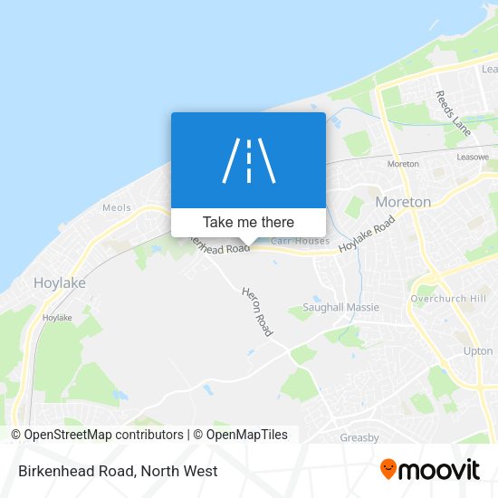 Birkenhead Road map